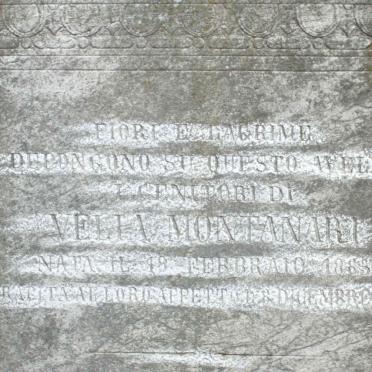MONTANARI Velia 1863-1886 :: MONTANARI Emilio 1891-1954 :: MONTANARI Ilario 1853-1897 