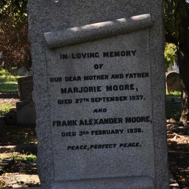 MOORE Frank Alexander -1938 &amp; Marjorie -1937