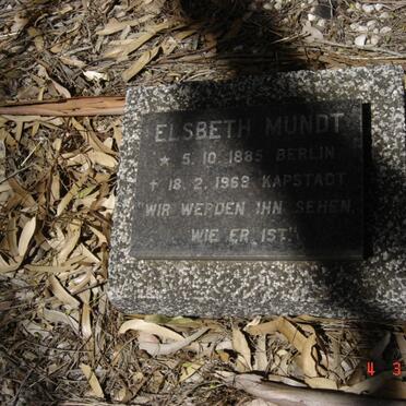 MUNDT Elsbeth 1885-1969