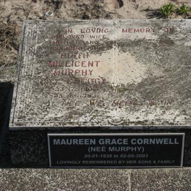 MURPHY Edith Millicent nee CLEGG 1907-1983 :: CORNWELL Maureen Grace nee MURPHY 1939-2003