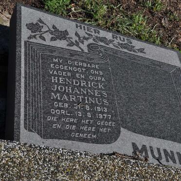 MUNNIK Hendrick Johannes Martinus 1913-1977