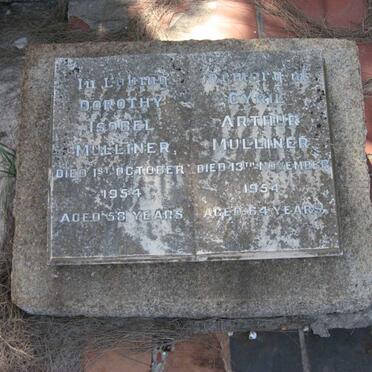 MULLINER Arthur -1954 &amp; Dorothy Isobel -1954