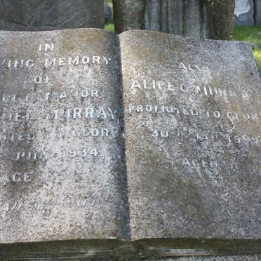 MURRAY Samuel -1934 &amp; Alice C -1959