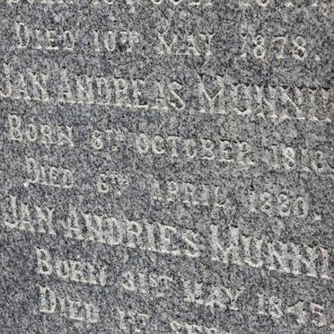 MUNNIK Jan Andries 1816-1880