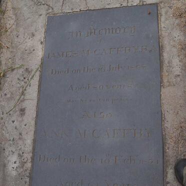 McCAFFRY James -1868 &amp; Ann -187?