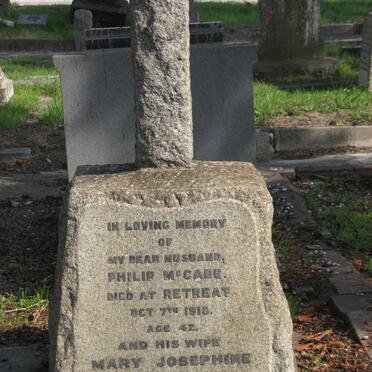 McCABE Philip -1918 &amp; Mary Josephine -1935