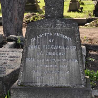 McCAUSLAND Jane nee MORGAN 1881-1920