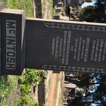 McINTOSH William Ogilvie -1940 :: McINTOSH Alice -1919 :: McINTOSH Claude Rupert -1918 