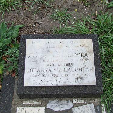 McLAUCHLAN James 1914-1982 &amp; Johanna 1912-1993