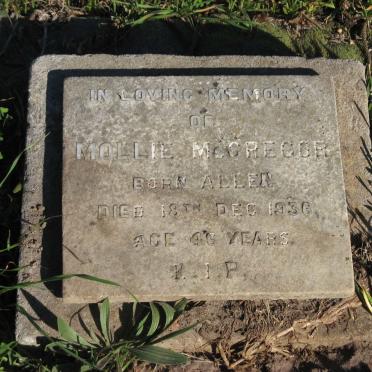 MCGREGOR Mollie nee ALLEN -1936
