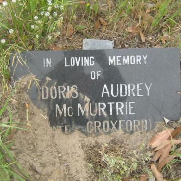 MCMURTRIE Doris Audrey nee CROXFORD
