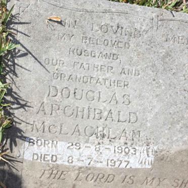 MCLACHLAN Douglas Archibald 1903-1977