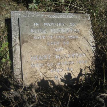 McCARTHY Henry -1968 &amp; Alice -1968