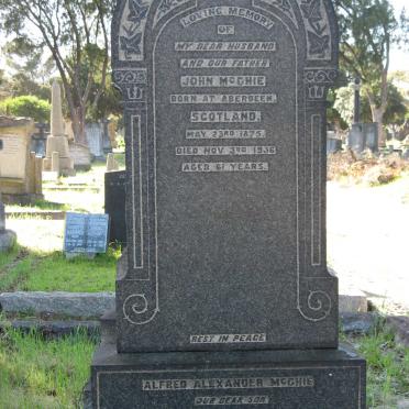 McGHIE John 1875-1936 :: McGHIE Alfred Alexander 1930-1930