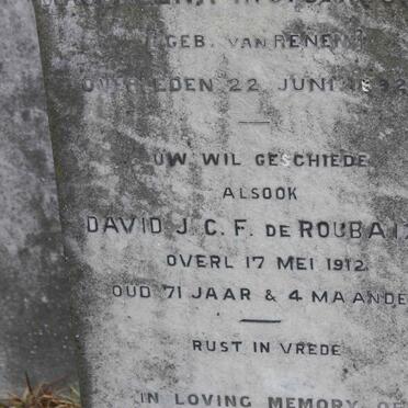 McCORMICK :: DE ROUBAIX :: VAN RENEN 