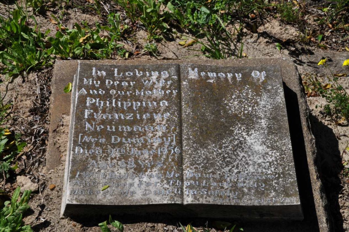 NEUMANN Philippina Franziene nee DUMINY -1956