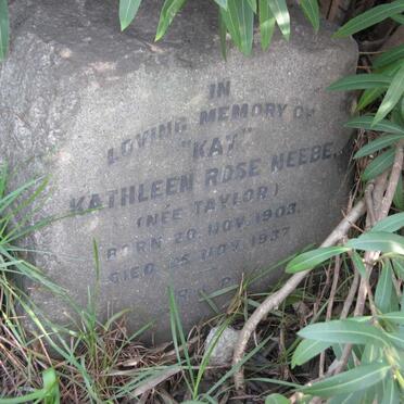 NEEBE Kathleen Rose nee TAYLOR 1903-1937