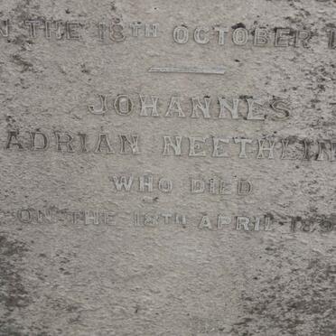 NEETHLING Johannes Adrian -1892