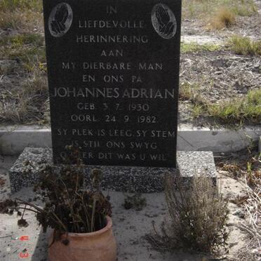 NIEKERK Johannes Adrian, van 1930-1982