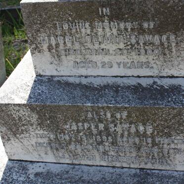 NIEKERK Mabel Olivia Savage, van -1900 :: VAN NIEKERK Jasper Savage - 1895