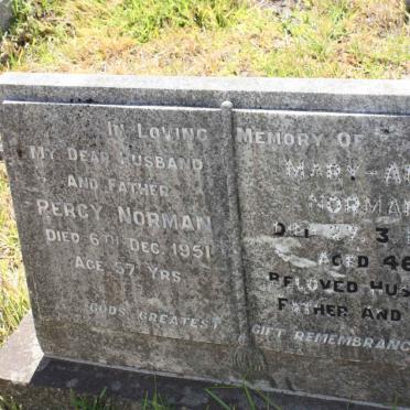NORMAN Percy -1951 &amp; Mary-Ann -1978
