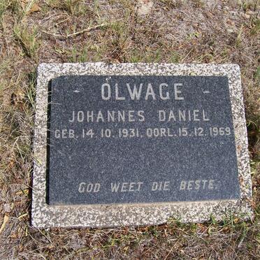 OLWAGE Johannes Daniel 1931-1969