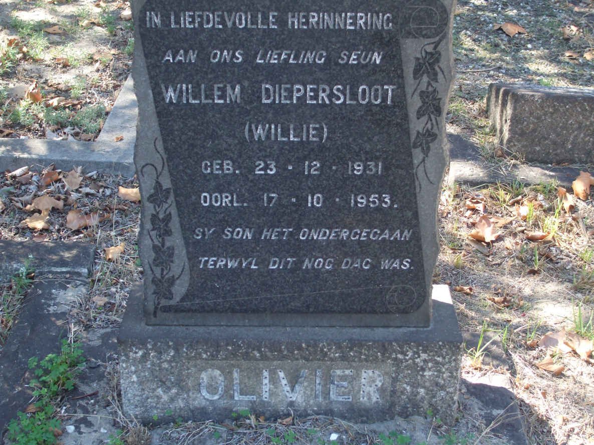 OLIVIER Willem Diepersloot 1931-1953
