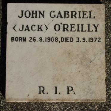 O'REILLY John Gabriel 1908-1972
