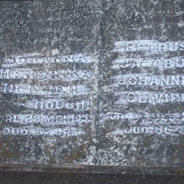 OLIVIER Petrus Jacobus Johannes -1956 &amp; Johanna Hendrika HOUGH -1955
