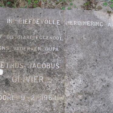 OLIVIER Petrus Jacobus -1964