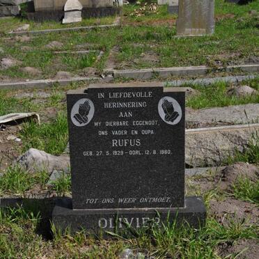 OLIVIER Rufus 1929-1980