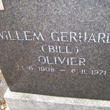 OLIVIER Willem Gerhardus 1908-1971