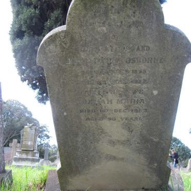 OSBORNE John Denis 1855-1922 &amp; Sarah Maria -1953