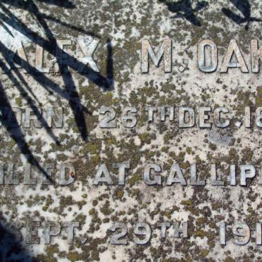 OAKES Alex H. 1885-1915