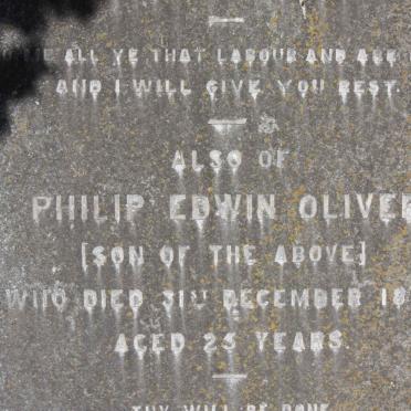 OLIVER Philip Edwin -1895