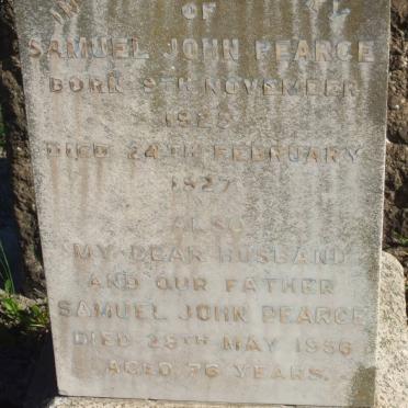 PEARCE Samuel John --1956 :: PEARCE Samuel John 1923-1927