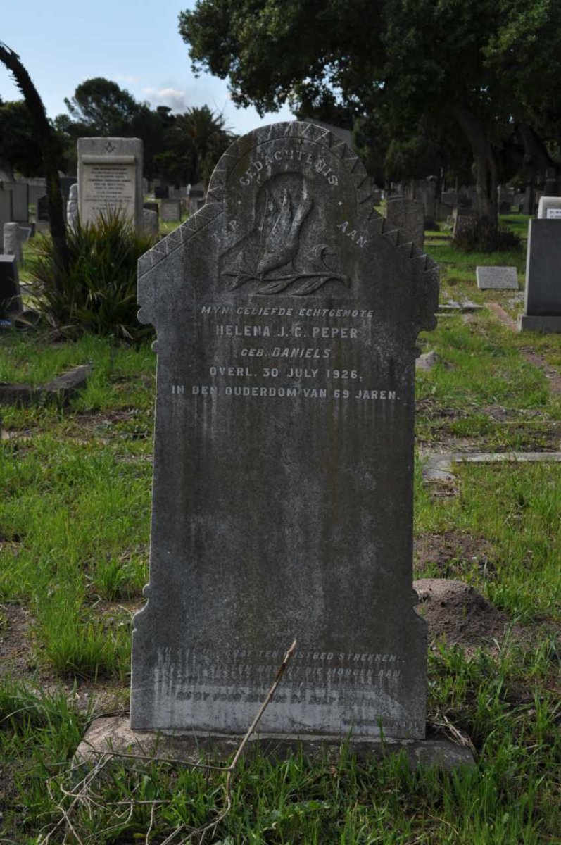 PEPER Helena J.C. nee DANIELS -1926