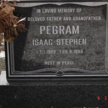 PEGRAM Isaac Stephen 1922-1999