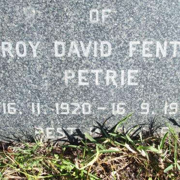 PETRIE Roy David Fenton 1920-1986