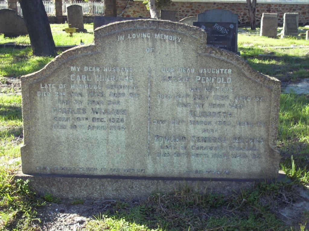 HINRICHS Carl  -1942 :: HINRICHS Charles William 1926-1949