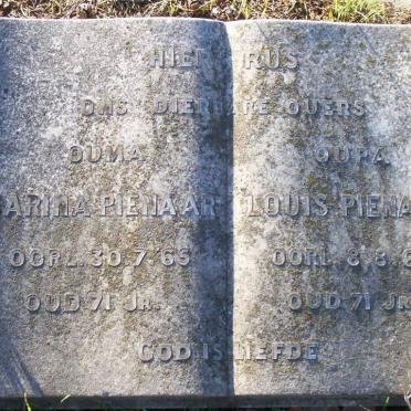 PIENAAR Louis -1965 &amp; Marina -1965