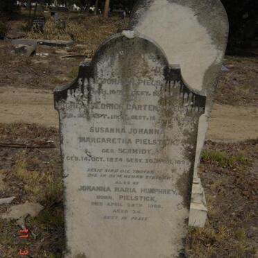 PIELSTICK Michel Diederich Carstens 180?-1893 &amp; Susanna Johanna Margaretha SCHMIDT 1834-1899