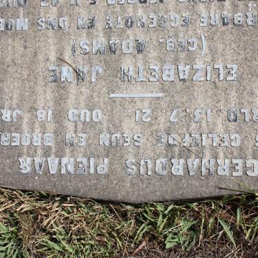 PIENAAR Gerhardus -1921