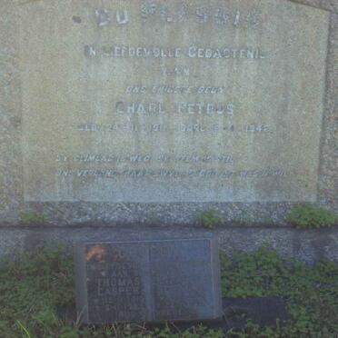 PLESSIS Charl Petrus, du 1911-1942 :: GOOSEN Thomas Casper 1910-1933 &amp; Elizabeth Susanna 1915-1974