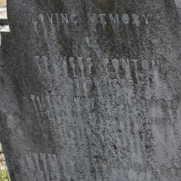 PONTON Frances nee McGEE -1912