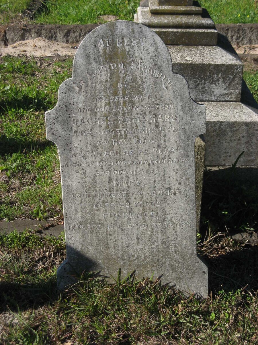 PRITCHARD Rachel -1924 :: ? Mary -1897 :: ? Florence -1918