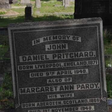 PRITCHARD Daniel 1871-1948 &amp; Margaret Ann PARDY 1866-1948