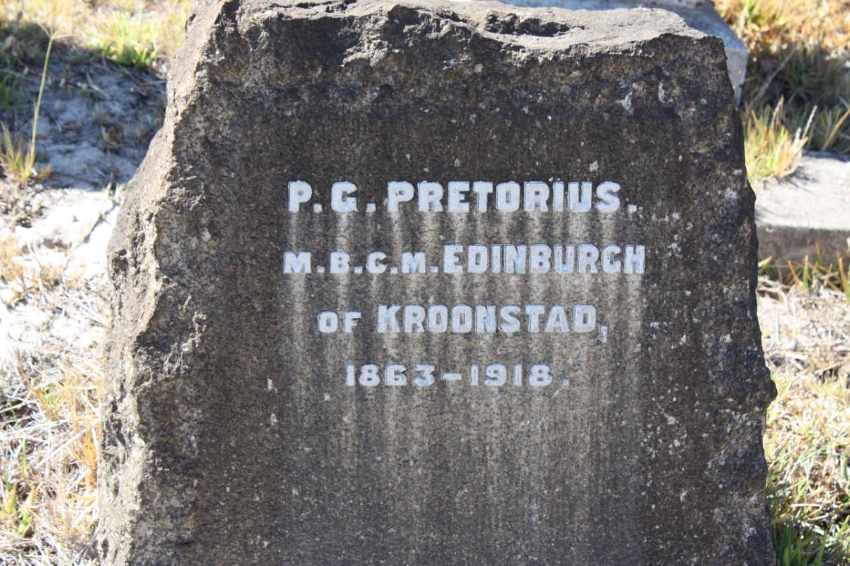PRETORIUS P.G. 1863-1918