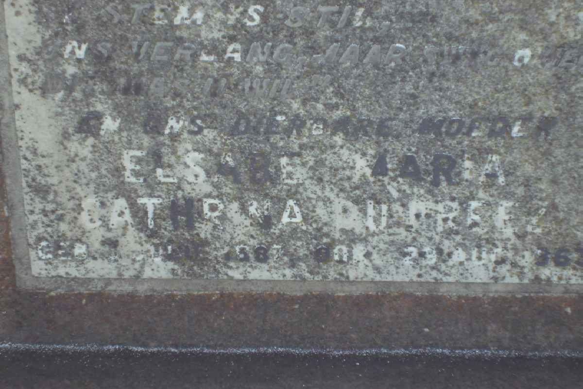 PREEZ Hendrik Ryk, du 1888-1943 &amp; Elsabe Maria Catharina 1987-1963