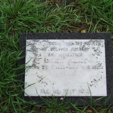 PALACE Andrew 1953-1982